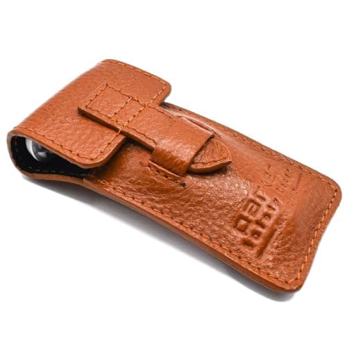 Parker Women’s Travel Razor – Compatible with Gillette® Venus® Cartridges – Compact 3‑Blade Razor with Rose‑Gold Chrome Brass Handle & Buffalo Leather Travel Case — view 6