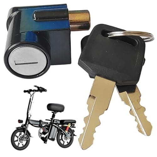 RV Battery Lock, Anti-theft Metal Safety Portable Ebike Key Ignition RV Battery Box Lock with 2 Keys for Motorcycle Electric Bike Scooter — view 6