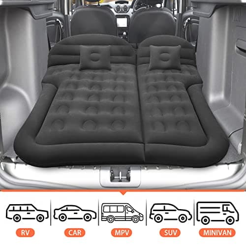 Car Bed with Pump & Pillow, Car Mattress with Double Side Thick Flocking — view 4