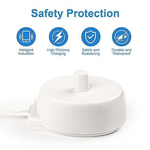 LOPHE Electric Toothbrush Charger, Toothbrushes Charging Adapter with Inductive Charging Base, Waterproof Portable Replacement USB Plug Charger, Travel Toothbrush Charger — view 4