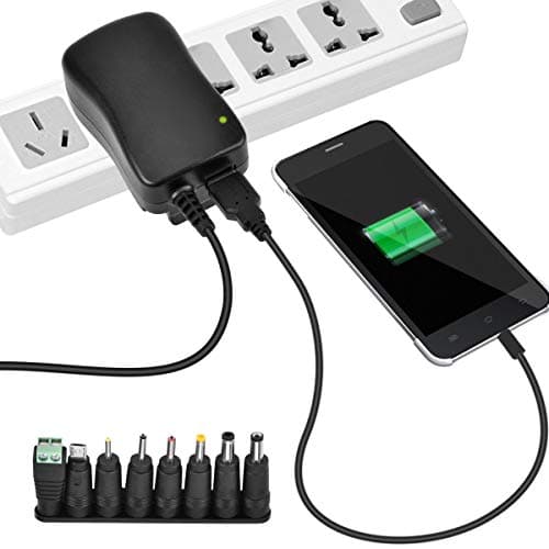 30W Universal AC to DC Power Adapter - Multi Output Voltages 3V 4.5V 5V 6V 7.5V 9V 12V Switching Power Supply with 8 Selectable Adapter Plugs for Routers Speakers Household Electronic (MAX 2A/2000mA) — view 6