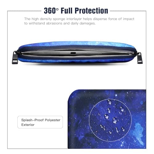 TiMOVO 9-11" Tablet Sleeve Bag, Blue Starry Sky — view 5