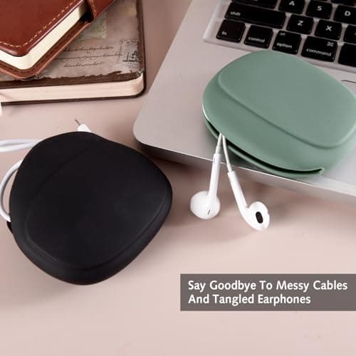 2pcs Waterproof Silicone Headphone Case, Earphones Organizer — view 2