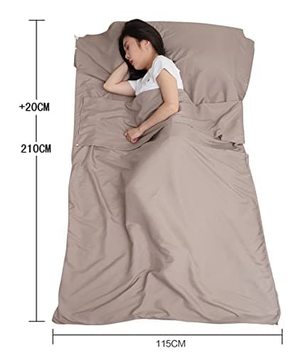 JITTY Sleeping Bag Liner 210x115cm(Khaki) — view 4