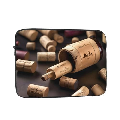 Wine Bottle Cork Print Versatile Stylish Laptop Case Laptop Protective Slim Computer Cover Laptop Bag