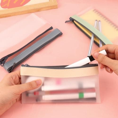Wanciler 4Pcs Clear PVC Pencil Cases for Exams — view 5