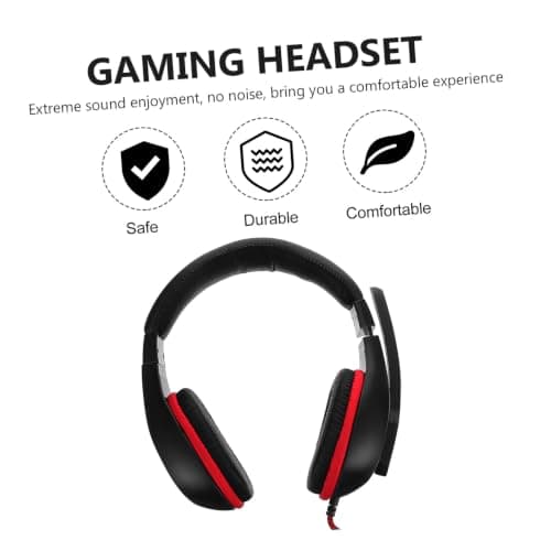 OSALADI Gaming Headset Microphone for Comfortable Ear Pads for Noise Cancelling during Home Travel Use — view 3