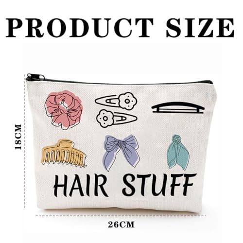 1 Pcs Hair Accessories Organiser Bag, 26cm x 18cm, White — view 2