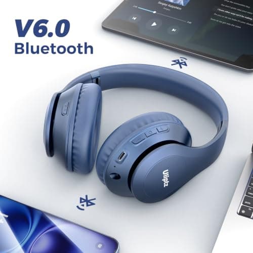 Uliptz Wireless Headphones Over Ear, 65 Hrs Playtime Bluetooth Headphones — view 3