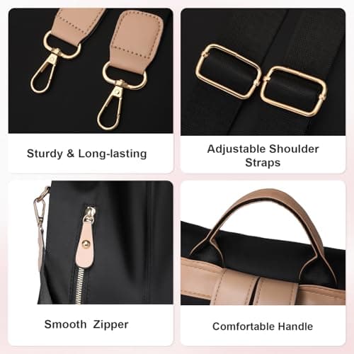 Aucuu Anti Theft Backpacks for Women, Women's Backpack, Lightweight Waterproof Ladies Rucksack, Large Casual Daypacks, Ladies Fashion Handbag, Travel Shoulder Bag for School Work Travel — view 5