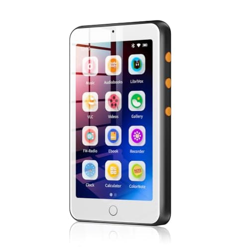 TIMMKOO 4'' Portable MP3 Player for Kids No Ads No Distractions BT and WiFi