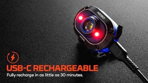 NEBO Mycro 450 – 450 Lumen Rechargeable Head Torch & Cap Light, Blue — view 5
