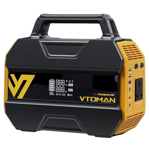 VTOMAN FlashSpeed 300 Portable Power Station – 230Wh LiFePO4 Battery