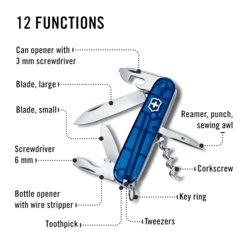 Victorinox Spartan Swiss Army Knife - 12 Function Multitool, Blue — view 4