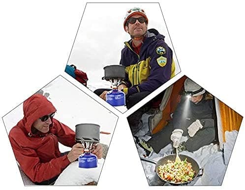 Queta Camping Cookware Set, Camping Pot with Stove Picnic Hiking Utensil Gear Picnic Cookware Cooking Tool Set — view 6