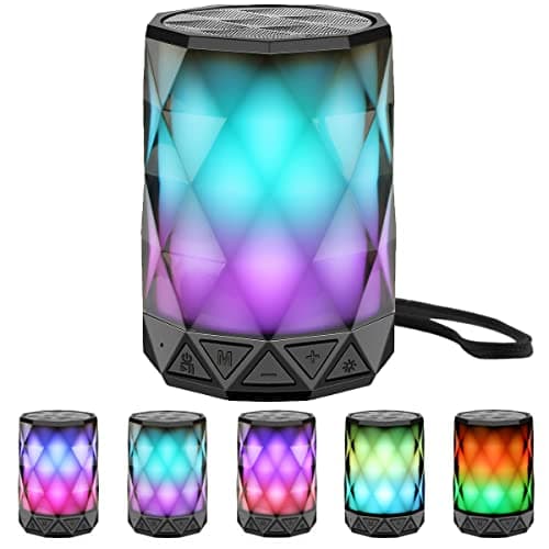 LFS Portable Bluetooth Speaker with Lights, TWS Stereo Pairing