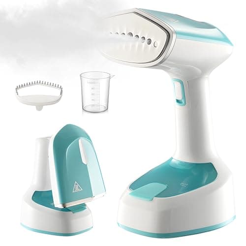 Foldable Clothes Steamer, Portable Handheld Steamer for Clothes, Fast Heat Up, Deep Wrinkle Removal, 1500W Garment Steamer with 150 ml Water Tank for Home, Office & Travel (Green)