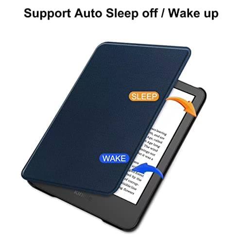VOVIPO Slimshell Protective Case for All-new Kindle 6 Inch(Fits 2024 and 2022 Releases only,Thin and Lightweight, Foldable Protective Cover-Navy — view 3