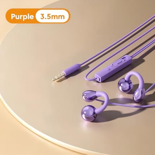 3.5mm/Type-C Wired Headphones, Perfect for Sleeping, Snoring, Travel, Meditation, Relaxation, Ear Clip Type Not In Ear HiFi Wire Control With Microphone Earphones — view 2