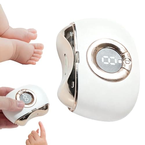 Electric Nail Clipper - 3 Speed Cutter with Garbage Storage | Automatic Nail Trimmer Smart Clipper - Foot and Fingernails for Babies, Seniors, Home, Travel and Office