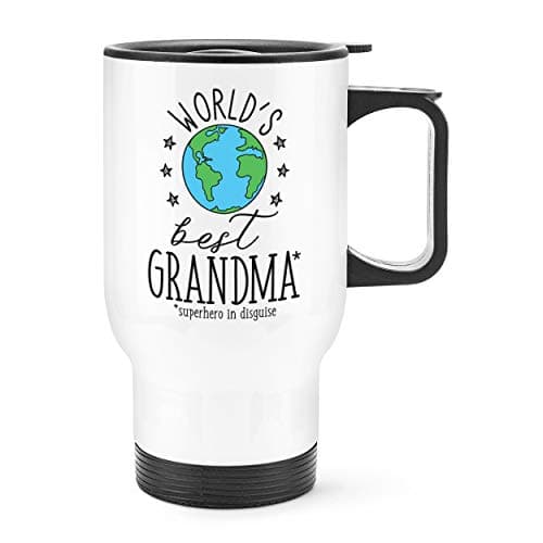 World's Best Grandma Travel Mug Cup with Handle
