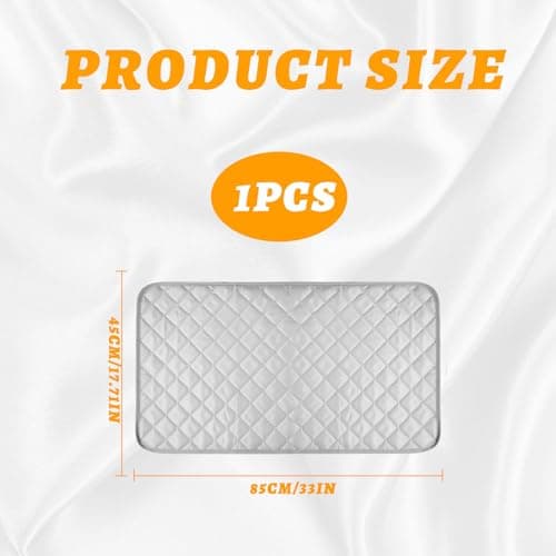 Ironing Mat,Foldable Portable Travel Iron Mat,Lightweight Iron Mat,Ironing Pad for Steam Pressing on Tabletop & Bed,Tabletop Ironing Boards with Heat and Moisture for Travel & Business Trips — view 5