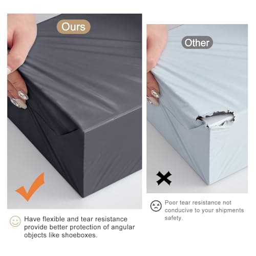 Switory 10x14 Inch Mailing Bags 25Pcs, Heavy Duty Postal Bags, Parcel Bags | Tear-Proof, Self-Seal & Waterproof Packaging for Clothes, Postage & Shipping | Grey — view 6
