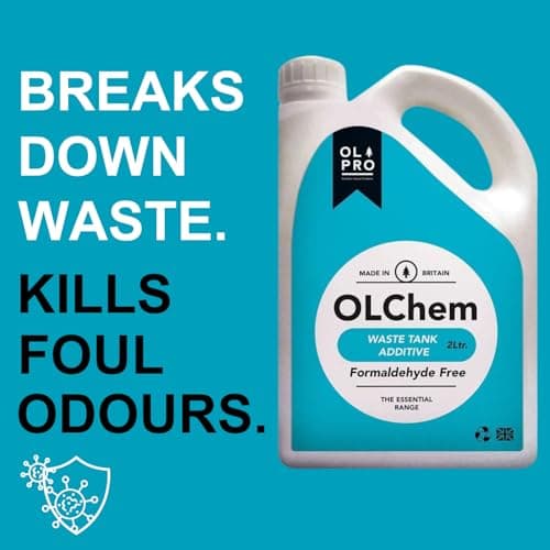 OLPRO Toilet Chemicals Twin Pack – OLChem Waste Tank Fluid & OLRinse Flush Additive – 2 × 2 L – Formaldehyde‑Free Toilet Treatment for Camping, Caravan, Motorhome & Boats — view 2