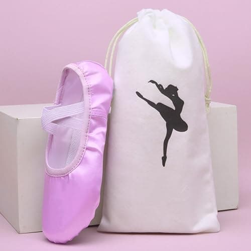 2 Pcs Womens Ballet Shoes Bags Cotton Duster Pouches Drawstring Pointe Shoe Storage Bag Personalized Dance Bags Portable Travel Ballet Backpack Multipurpose Drawstring Sack — view 2
