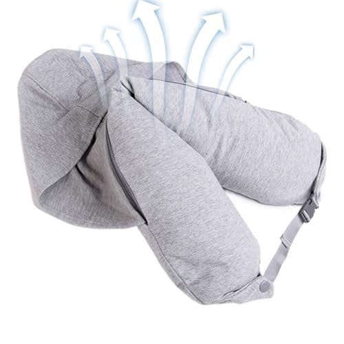 Neck Pillow for Traveling Soft Packable Fillable Design, Storage Bag