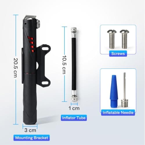 Beginreally Puncture Repair Kit Bicycle with Storage Bag, Complete Bicycle Tyre Repair Kit with Mini Pump and 16-in-1 Bike Tool Kit for Road Mountain Bike Emergency Fixes — view 6