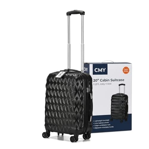 CMY Suitcase 20 Inch Cabin Hard Shell Lightweight ABS Carry-On Luggage — view 6