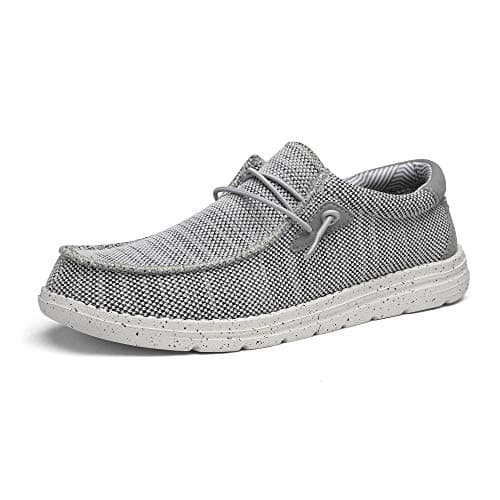 Bruno Marc Men's Slip-on Loafers Shoes,Size 8,Grey,BLS211