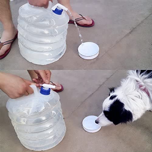 Collapsible Water Container 3L 5L 10L 15L, Folding Water Bucket Water Carrier, Portable & BPA-Free Water Tank Water Jug Buckets Storage for Caravans Camping Hiking Travel BBQ Travel Outdoor Use — view 4