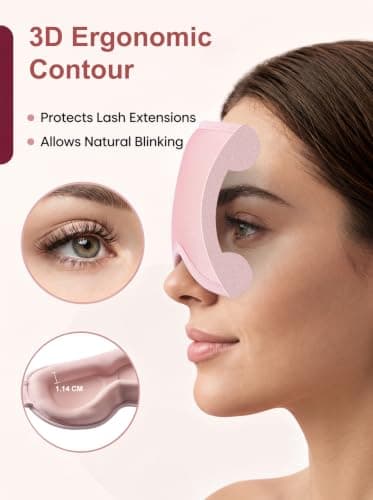 Facemoon Blackout Sleep Mask, Soft Silk-Feel 3D Eye Mask for Women — view 6