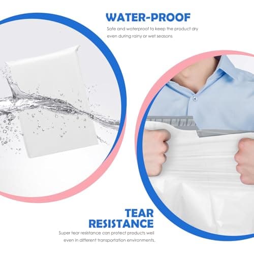 Switory Large Parcel Bags 19x24 Postage Bags White, Strong Waterproof Large Mailing Bag for Postages Strong Self Seal, Poly Mailers Parcel Delivery Bag 100Pcs (48.3x61 cm) — view 5