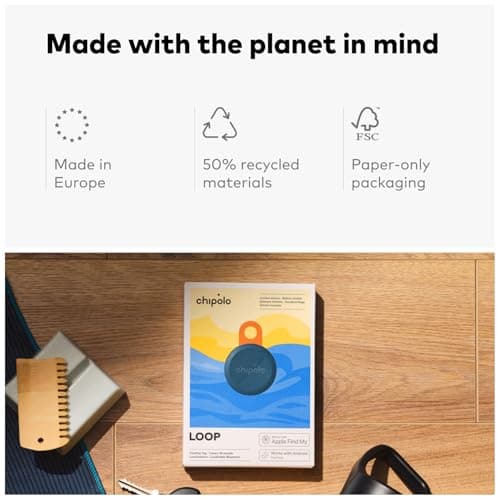 Chipolo LOOP - Rechargeable Bluetooth Tracker for Key and Pocket Location, Compatible with Apple or Google, Call Your Phone & Out of Range Alerts for Android (Limited Edition: Deep Sunset) — view 6