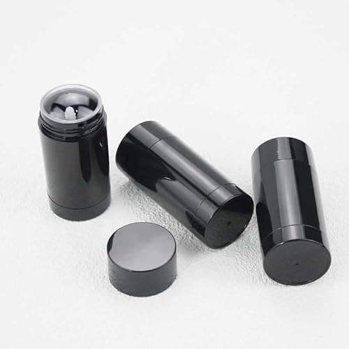 6Pcs Black Twist-up Deodorant Tubes Empty Lip Gloss Balm LipStick Tubes Container and DIY Travel Round Deodorant Tubes(75ml) — view 5