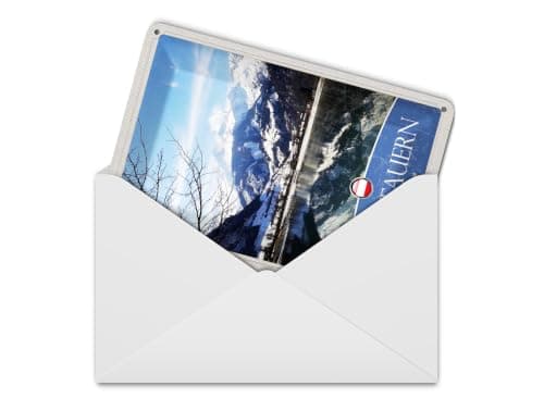 Femer Tin Postcard Travel 10 x 14 cm High Tauern Winter Holiday Snow Winter Sign — view 2