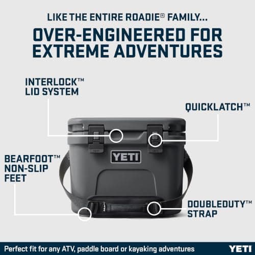 YETI Roadie 15 Small Cool Box, Charcoal — view 3