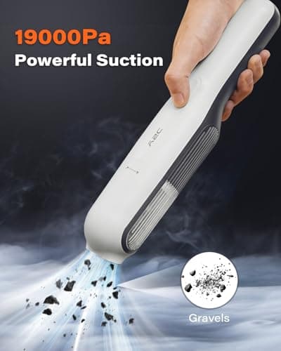 A2C Handheld Vacuum Cleaner Cordless, 19000Pa Powerful Suction Car Hoover with 7500mAh Battery, 30 Mins Long Runtime, Lightweight Portable Vacuum for Car Interior, Pet Hair, Sofa, Office & Home Clean — view 2
