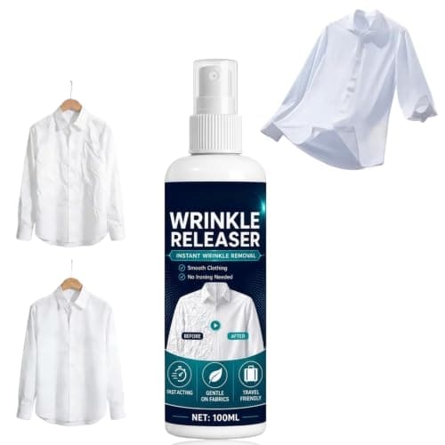 Instant Wrinkle Releaser Spray & No Iron Fabric Smoothing Spray for Clothes