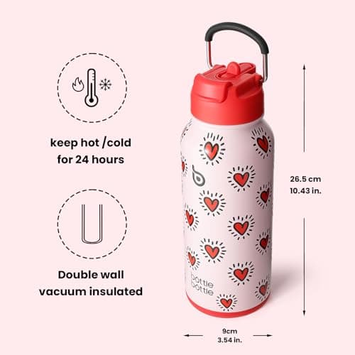 BOTTLE BOTTLE Insulated Water Bottle 950ml Stainless Steel with Straw and Pill Box — view 5