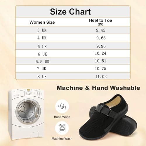 JIASUQI Slippers for Women Wide Barefoot Swollen Edema Diabetic Shoes Indoor Outdoor Adjustable House Shoe Cozy Walking Shoe(Boxipurple 40,Size 6) — view 6