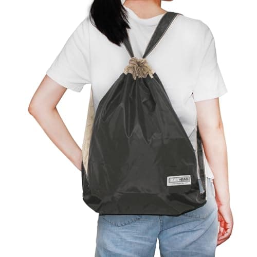BAG-BAG Durable Packable Backpack More - Ultra Lightweight Water Resistant Foldable Outdoor Daypack Collapsible Backpack for Day Hiking, Travel£¬Shopping (Black, Backpack) — view 4