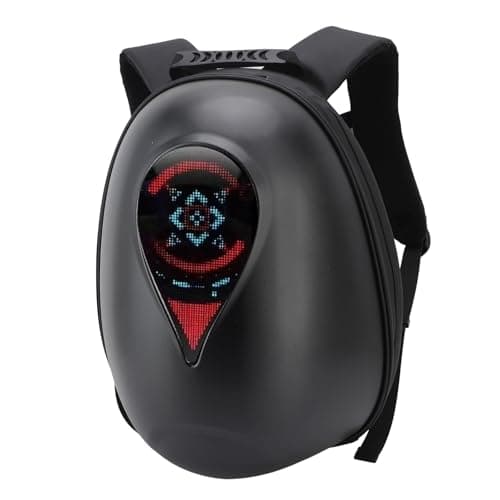 TIKATARER LED Backpack for Motorcycle Riding, Half Face Helmet Storage