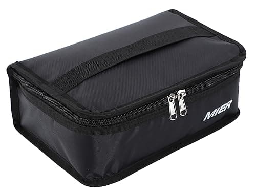 MIER Portable Thermal Insulated Cooler Bag Mini Lunch Bag for Kids, Black
