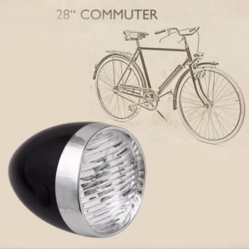 Honseadek Retro Bicycle Headlight with 3 LED Front Light, Sturdy — view 5