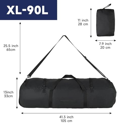 Arxus Sports Duffle Bag for Gym 90L Men Women Travel Tent Storage Camping — view 3