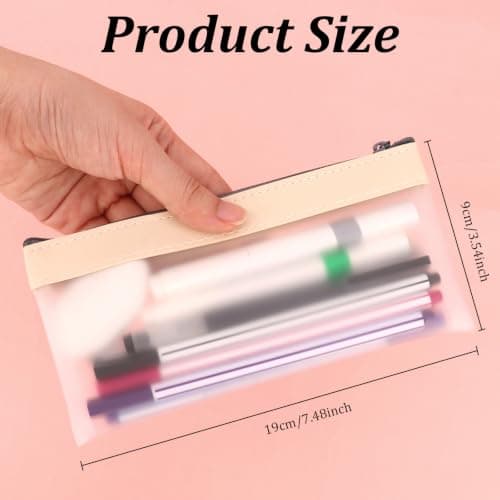 Wanciler 4Pcs Clear PVC Pencil Cases for Exams — view 2
